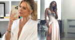 Lesley-Ann Poppe toont haar billen, Monica Geuze straalt in doorschijnende outfit en Halle Berry poseert in sensuele jurk (foto’s)