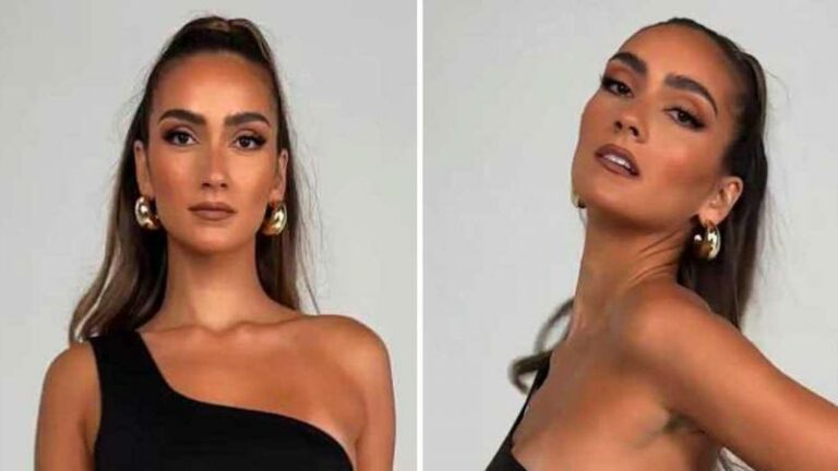 Model waagt zich aan uitgesneden jurk waaronder je geen ondergoed mag dragen: «Zou ik niet durven!»