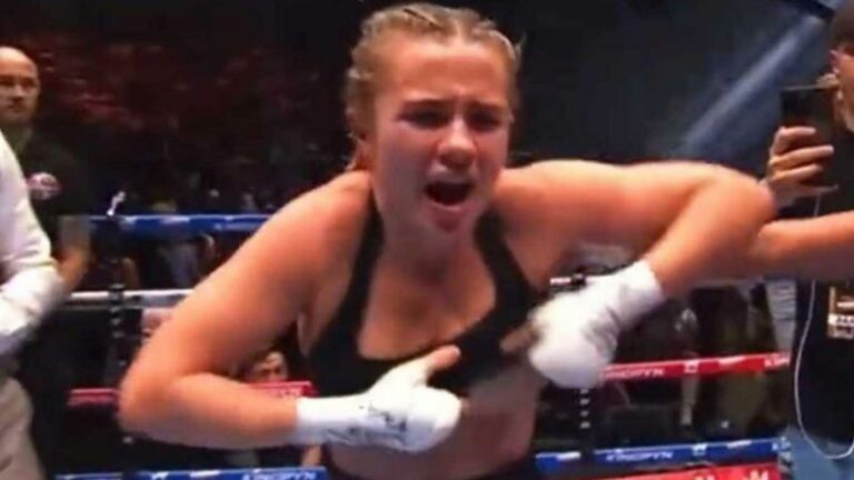 Bokster toont borsten na felbevochten overwinning: «Wow, ze twijfelde geen seconde!» (video)
