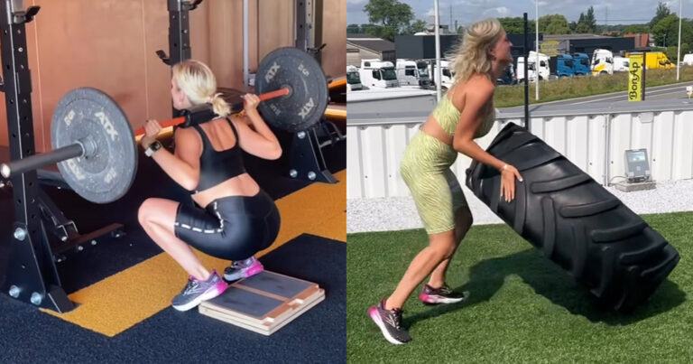 Julie Vermeire toont haar loodzware work-out: “Goed bezig!” (video)