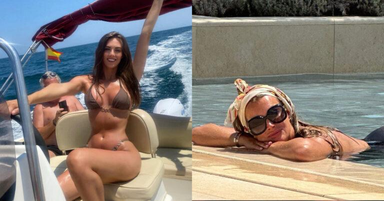 Véronique De Kock geniet in badpak, Camille Dhont poseert in straffe outfit en Jutta Leerdam deelt sensuele plaatjes (foto’s)