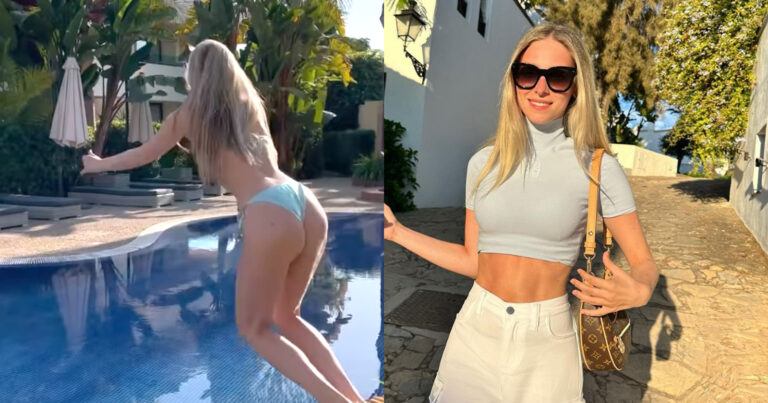 Camille Dhont springt in bikini het water in: “Je bent zo mooi!” (video)