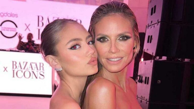 Heidi Klum poseert met dochter Leni in doorzichtige lingerie: “Onvoorstelbaar mooi!” (foto’s)