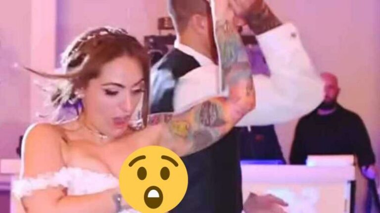Trouwkleed van bruid komt los tijdens openingsdans: “Iedereen zag mijn tepel!” (video)