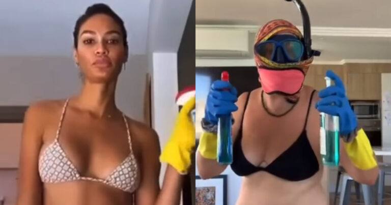 GRAPPIG: Comédienne maakt hilarische parodie op bikinifilmpje van supermodel (video)