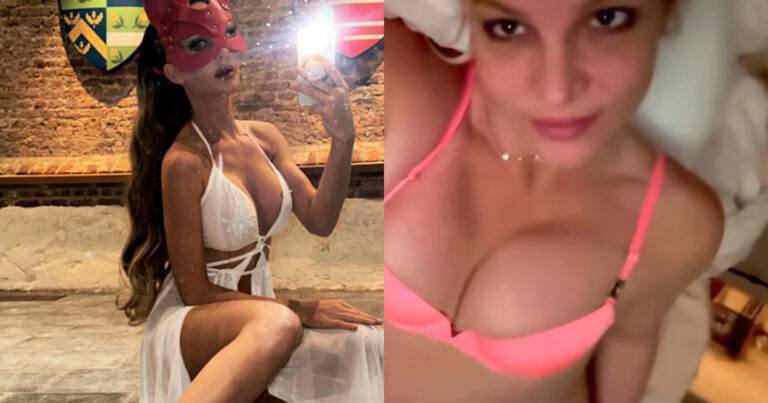 Veronique De Kock geniet in haar pyjama, Camille Dhont poseert voor de lens en Britney Spears deelt lingerievideo (foto’s)