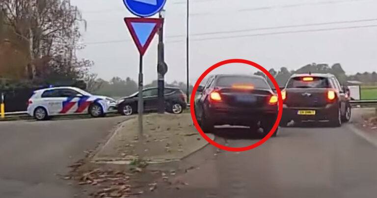 Beelden van bloedstollende politieachtervolging in Nederland gaan viraal: “Hoedje af voor de agent!” (video)