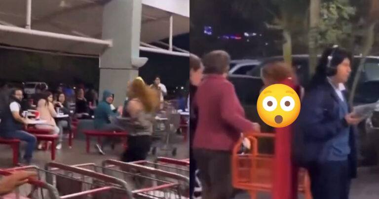 WTF: Vrouw ontbloot haar bovenlichaam in supermarkt om te bewijzen dat ze geen dievegge is (video)
