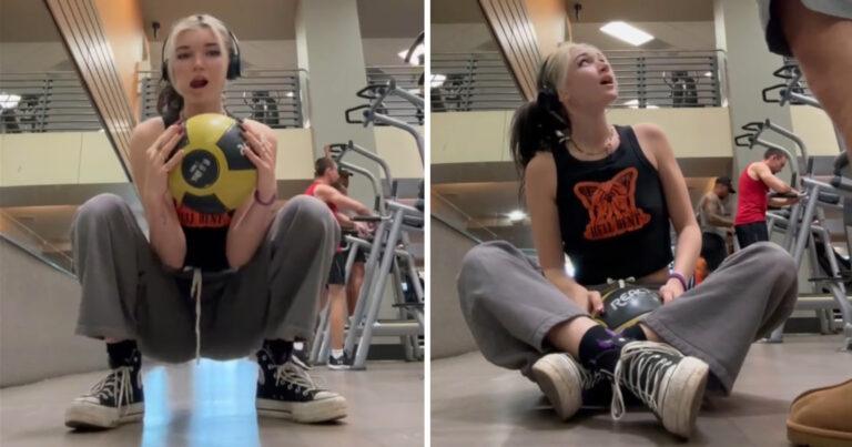 Influencer op de vingers getikt na ‘seksuele’ bewegingen in fitness: “Ze wist goed genoeg wat ze deed” (video)