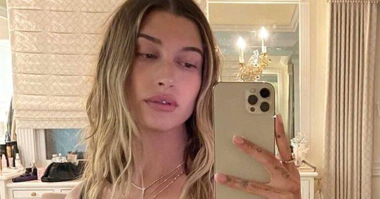 Vrouw van Justin Bieber poseert in doorschijnende lingerie: “Gewoonweg wauw!” (foto’s)