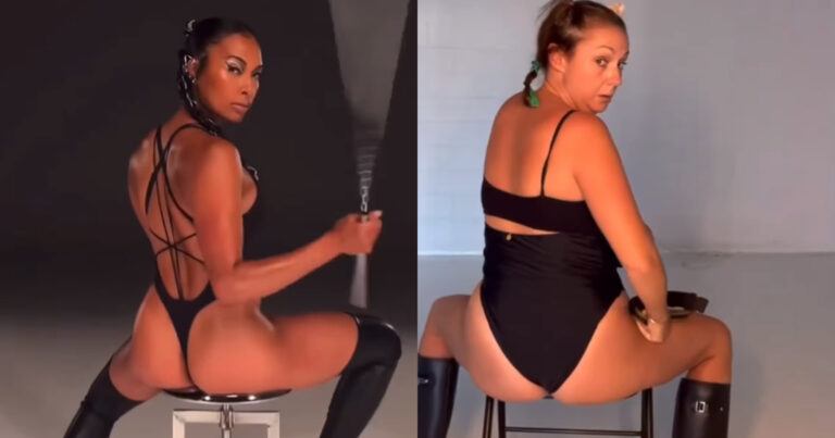 Comédienne maakt HILARISCHE parodie op gewaagd filmpje van model: “Ik lach me kapot!” (video)