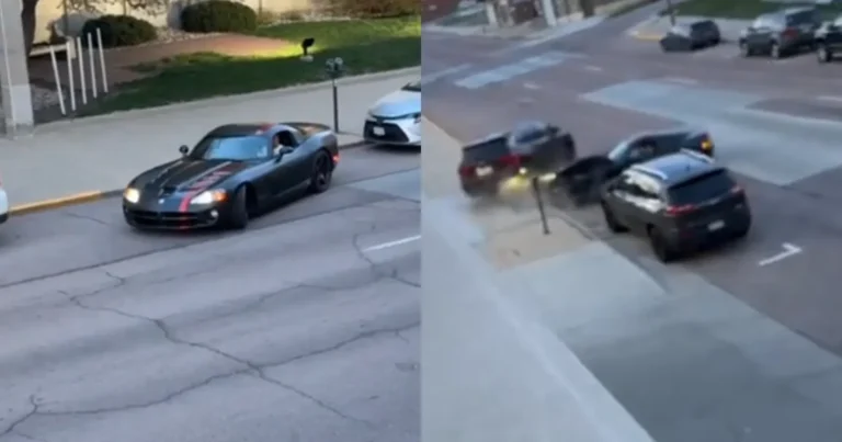 Bestuurder van sportwagen wil even stoer doen. Maar dan? RAVAGE! (fails)