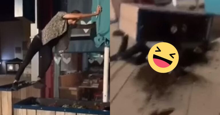 Dronken man waagt zich aan bijzondere stunt. Maar dan? HILARISCH! (fails)