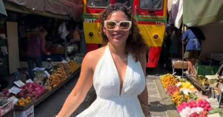 Influencer wil perfect filmpje maken, maar had beter niet achterstevoren gewandeld… (video)