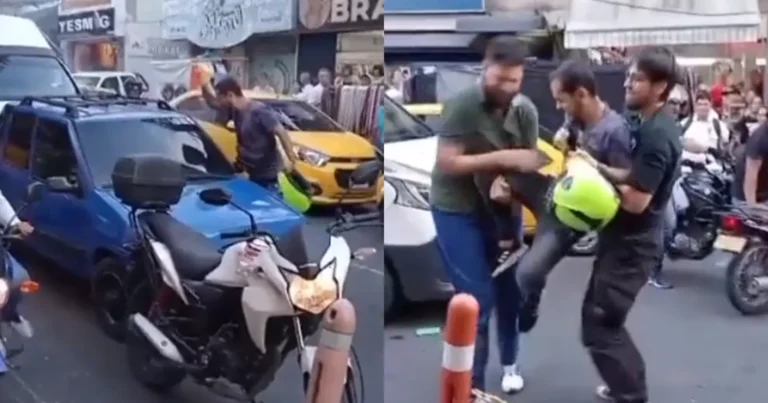 WOW: Heethoofd in verkeer wordt LETTERLIJK op zijn plaats gezet (video)