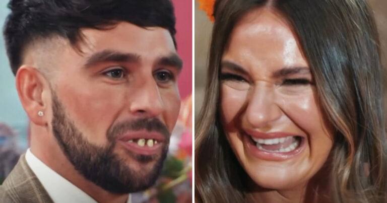 Bruid gechoqueerd door gebit van man in Britse ‘Blind Getrouwd’: “Ik zou weggelopen zijn!” (video)