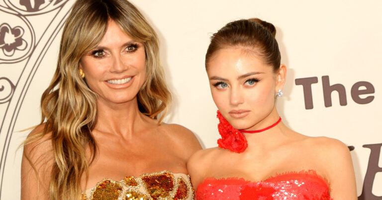 Ophef over lingeriecampagne Heidi Klum en dochter Leni: “Heel vreemd om dit met je moeder te doen” (foto’s)