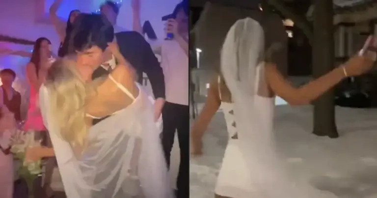 Meningen verdeeld over (huwelijksfeest van) kortgerokte bruid: “Dit is mijn grootste angst!” (video)