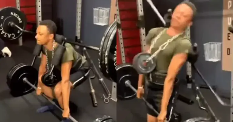 Kerel wil in de fitness even tonen wat hij kan. Resultaat? PIJNLIJK! (fails)