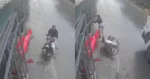 WOW: Vrouw op scooter let gelukkig goed op, want dit had anders HEEL fout kunnen eindigen! (video)