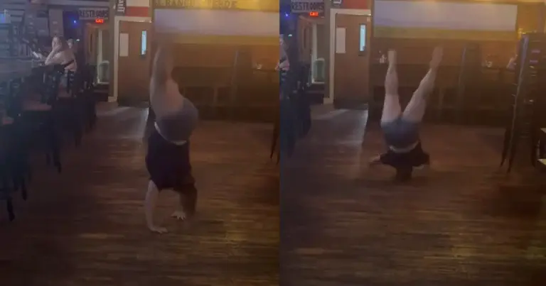 Ze wil op café even tonen wat ze kan. Maar dan? AUCH! (fails)