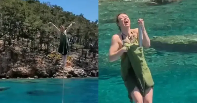 GÊNANT: Dame scheurt haar kleedje tijdens paaldansen (video)