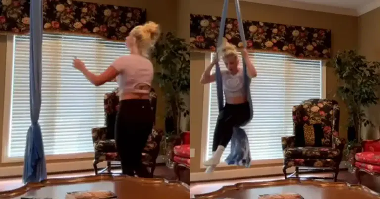 WOOPS: Dame wil even tonen wat ze kan, maar dat gaat op stuntelige wijze fout! (fails)