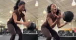 Dame wil in de fitness even tonen wat ze kan, maar dat gaat FOUT! (video)