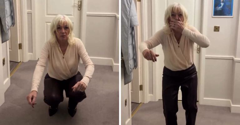 Vrouw showt nieuwe broek, maar dan horen we een vreemd geluid: “Dat was ik écht niet!” (video)