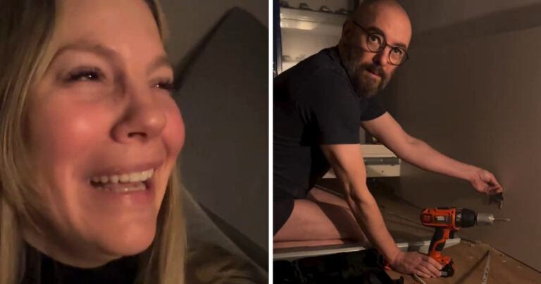 Eline De Munck zakt door haar bed: “Romantisch wel, zo ’s nachts nog moeten beginnen klussen” (video)