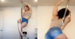 Paaldanseres toont wat ze kan. Maar dan? AUCH! (fails)