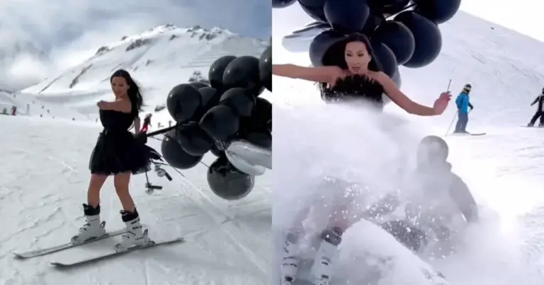 Muzikante maakt video op skipiste, maar dan? WOOPS! (video)