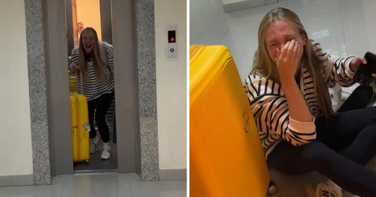 AUCH! Vrouw is té enthousiast bij weerzien van beste vriendin (video)