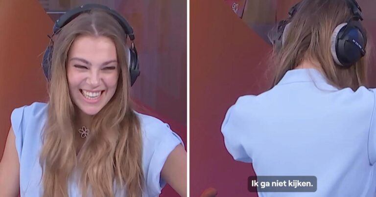 Outfit van Valentine Besard springt open tijdens radio-uitzending (video)